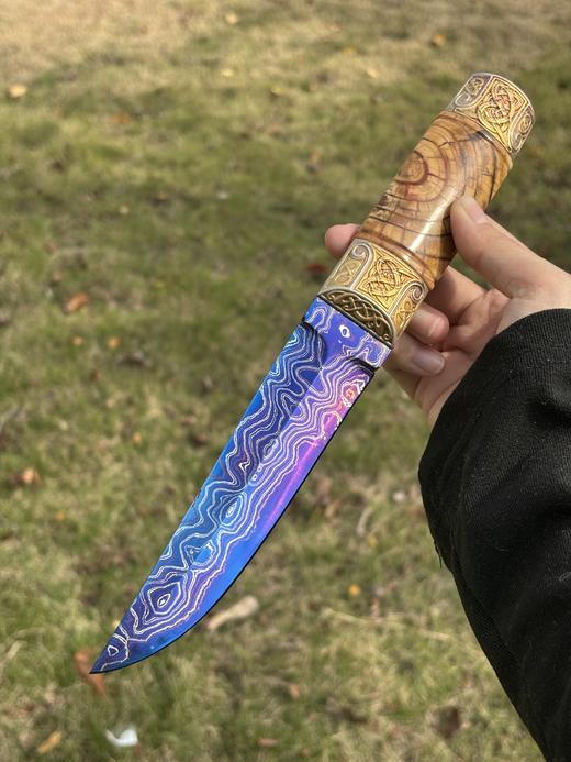 三希堂  现代刀  卷草星空小猎 未开刃 商品图0