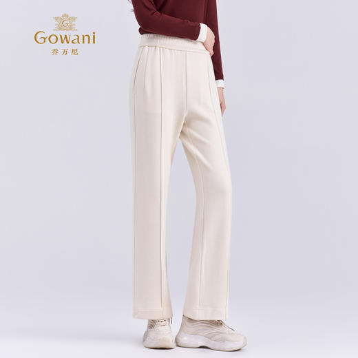 乔万尼新品2025冬宽松舒适休闲运动风软糯直筒裤ED4F706 商品图4