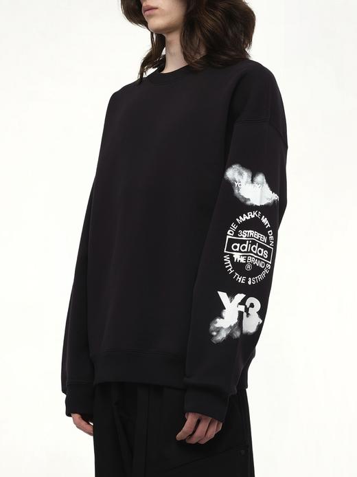 25新品 涂鸦款Y-③艺术印花 宽松套头加绒厚卫衣 WY942 商品图0