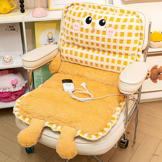 【冬季坐垫屁垫】办公室久坐椅子靠垫靠背一体 学生赠加热垫子宿舍座椅  商品图6