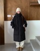 时尚宽松长款过膝羽绒服女 HY-28，优质90白鸭绒填充，4层防钻绒工艺，不跑绒钻绒，宽松直筒版型，穿上显瘦5斤既视感 商品缩略图3