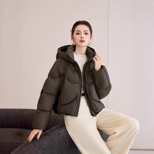 ASE 7768白鸭绒洋气羽绒服加厚面包服外套 商品图3