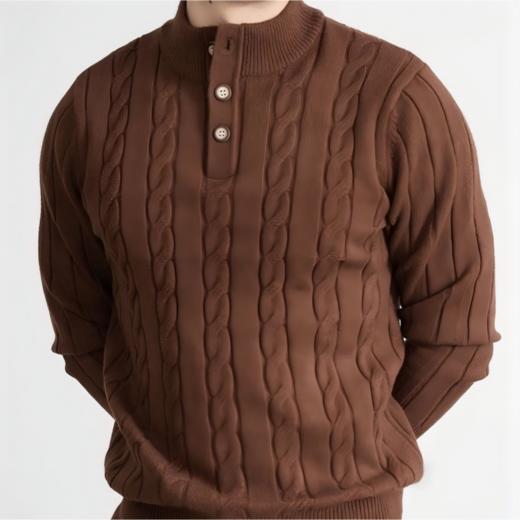 杰*亚同款 SUSX极简半高亨利领纽扣羊毛衫S0246833（下单3-7天发货） 商品图6