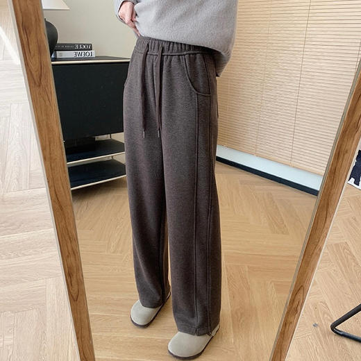 cosAcosB 高级感人字加厚醋酸羊毛呢阔腿裤 显瘦显高 不挑身形 2525 商品图5