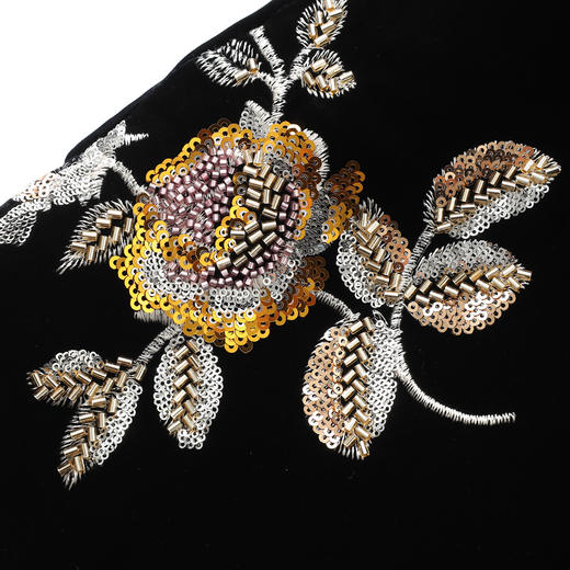 「高货wl」全新升级【铂金会员441/天猫599/差价158】(11758)洛诗琳新中式真丝丝绒夹棉外套2025冬国风刺绣加厚马甲wl11758 商品图4