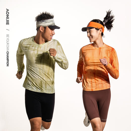 奥尼捷 美利奴羊毛扎染速干衣长袖「男女同款」 商品图1