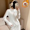 【修身版型❗️温柔百搭】秋冬新款小羊绒石墨烯瑜伽服外套女加厚立领开衫保暖拉链长袖上衣。ja 商品缩略图2