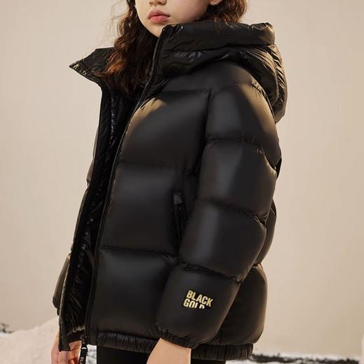 【90白鹅绒  黑金系列亲子装】防风款羽绒服 男女同款/儿童 加厚外套 商品图4