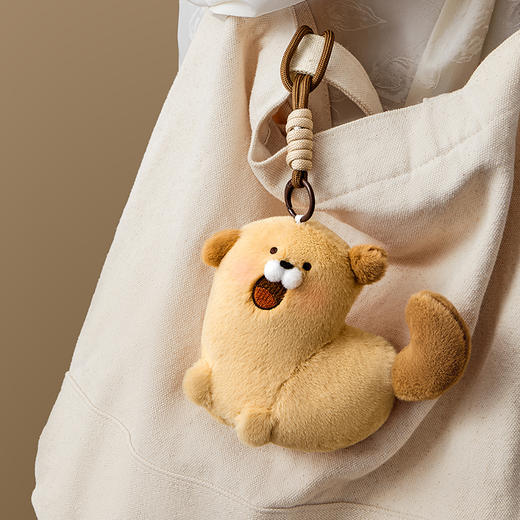 【故宫挂件】快乐小狗闲鱼可动毛绒挂件博物馆文创钥匙扣玩偶礼物 商品图4