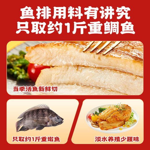 【发出后不支持拦截退货】逮虾记 大口吃整切鱼排 90g*10 商品图2