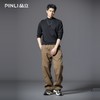 PINLI品立2025冬季新款男士加绒加厚纯色百搭宽松直筒休闲长裤潮GD253117179 商品缩略图1
