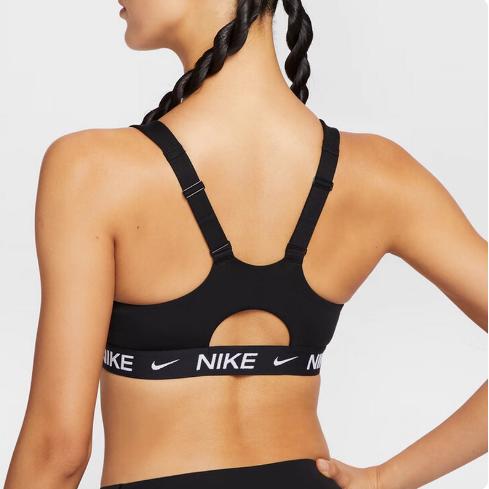 Nike耐克秋季前拉链瑜伽运动高弹支撑胸衣健身背心内衣HQ2752-010 商品图1