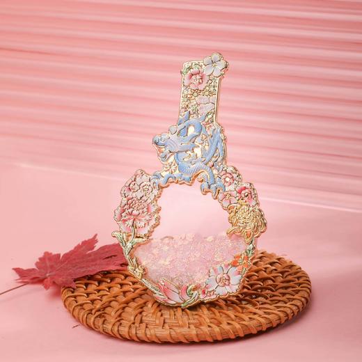 粉彩塑龙万花瓶金属冰箱贴 商品图1