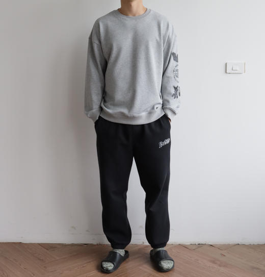 25新品 涂鸦款Y-③艺术印花 宽松套头加绒厚卫衣 WY942 商品图2