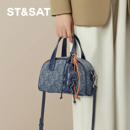 星期六 职场出街吸睛老花手提包SSD521A0D9 商品图4