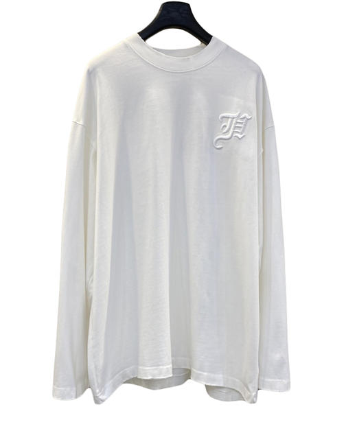 中性款破损刺绣长袖T恤ba009 商品图0