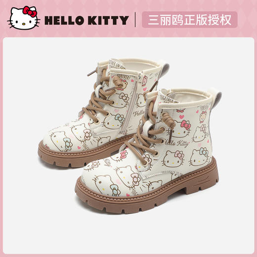 hellokitty童鞋春秋凯蒂猫儿童马丁靴27-36码 K5536715 商品图0