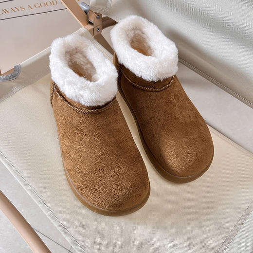 D111310冬季新品加绒加厚东北厚底防滑保暖短靴女 商品图5