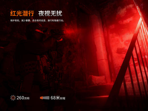 FENIX菲尼克斯战术手电TK28R强光6500流明一键爆闪极亮双尾按2节大容量电池 商品图3