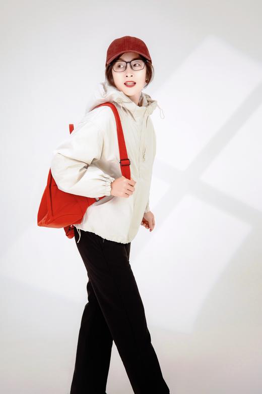 双拉链连帽夹棉冲锋衣外套 商品图1