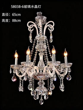58038-6玻璃水晶灯（运费自理）