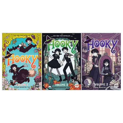英文原版 Hooky 双胞胎兄妹的奇幻冒险系列1-3册 全彩漫画 英文版 进口英语原版书籍 商品图1