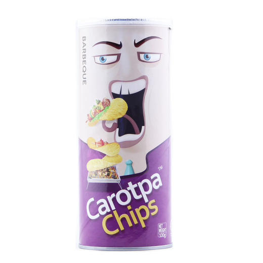 马来西亚carotpa扑克牌烧烤味薯片100g 商品图1