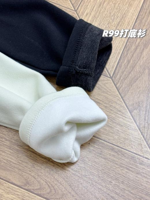 D111376一包2件装！2025冬季新款驼绒+桑蚕丝混纺商务范正肩打底衫 商品图6