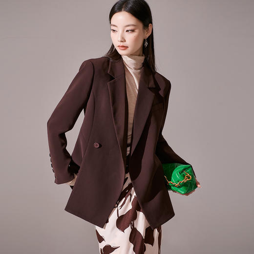 剩S/M/L 【芳外】2025秋冬新品加厚西装外套8T23CX1129 商品图3