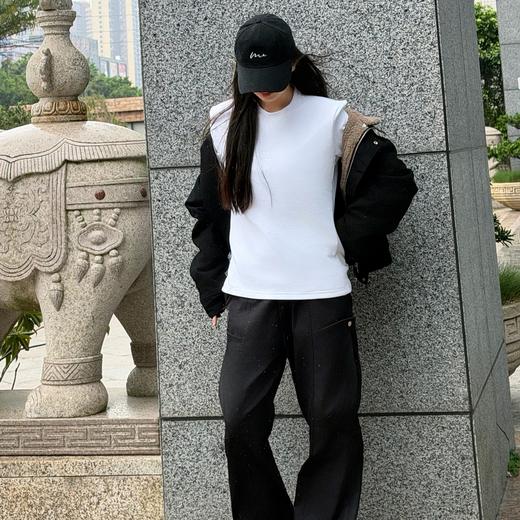 【可机洗！ 果壳送检90白鹅绒】【内穿一件温暖过冬 吸湿排汗 无惧脏污】MDINN觅瑾 情侣款5S含鹅绒T恤 3天左右发货 商品图3