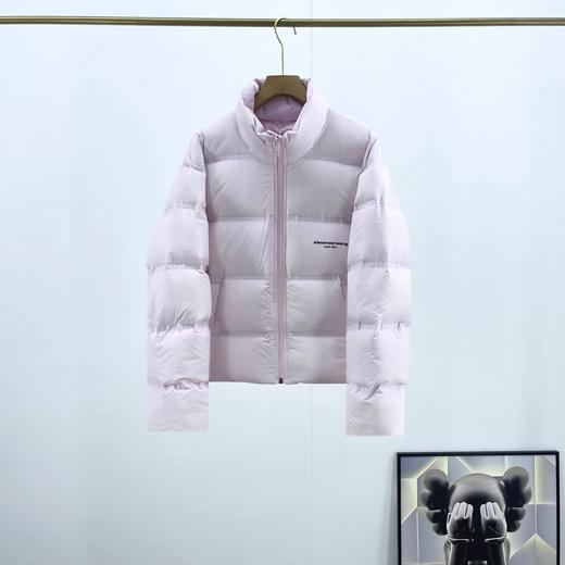 D111349可盐可甜纯色胸前小字母标志短款面包羽绒服 商品图8