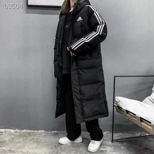 D111323男女情侣款中长款连帽羽绒棉连帽棉服 商品图0