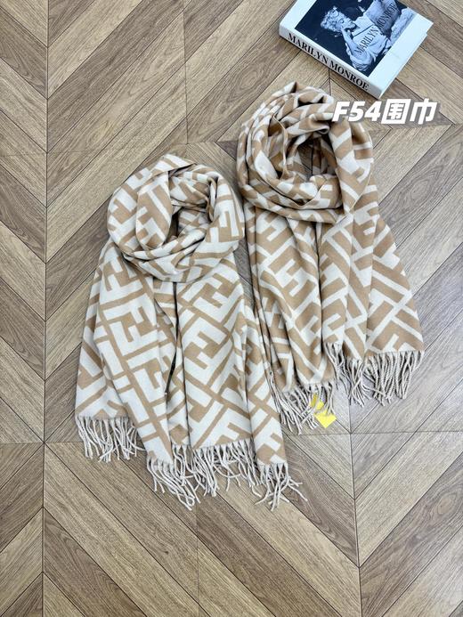 D111375双面款羊绒精典款印花图案情侣围巾披肩 商品图5