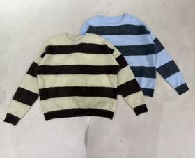 【门店同款】ENJOY冬季“暖冬知性”条纹撞色套头针织 167594710