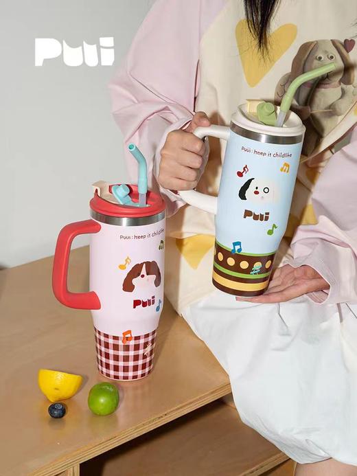 4楼Eubelle欧蓓 【吴宣仪同款】puui大容量保温杯不锈钢吸管杯946ml 活动价：198元 商品图2