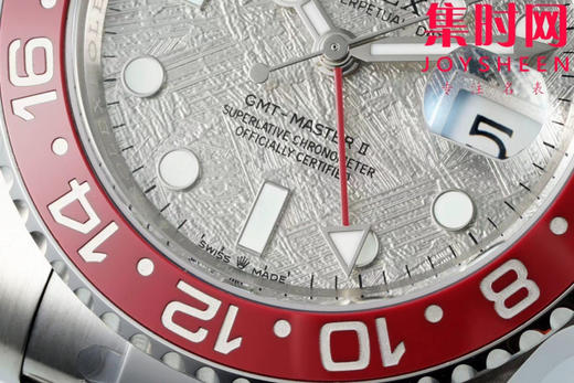 劳力士EWE格林尼治型系列“可乐圈”陨石面 格林尼治GMT 3285机 三珠带 板带 男士腕表 商品图4