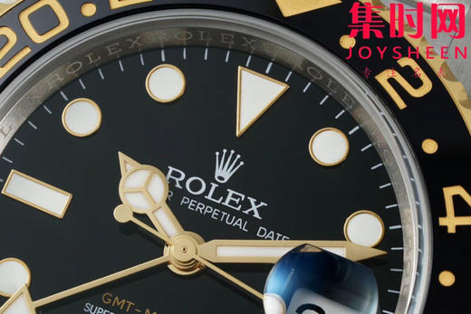 劳力士EWE格林尼治型系列“皮蛋圈”间金格林尼治GMT 3285机 五珠带 男士腕表 商品图3