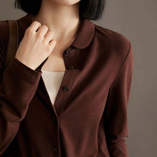 ORIGNAL&CO元宝领双面德绒衬衫，280g双面德绒，体感毛暖舒适，上身优雅大方【3-5天发货，周末顺延】 商品图1