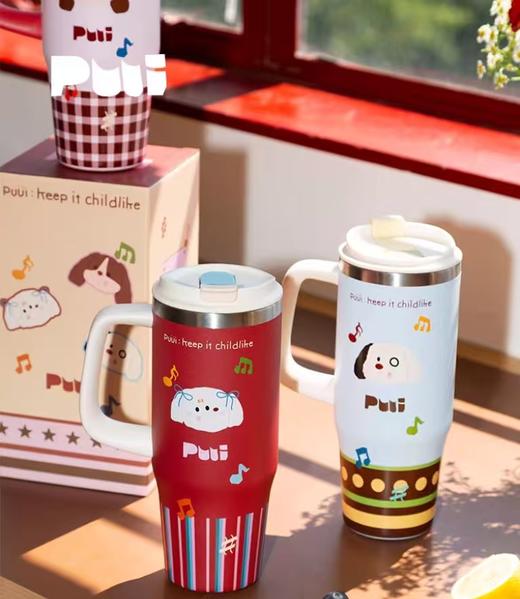 4楼Eubelle欧蓓 【吴宣仪同款】puui大容量保温杯不锈钢吸管杯946ml 活动价：198元 商品图0