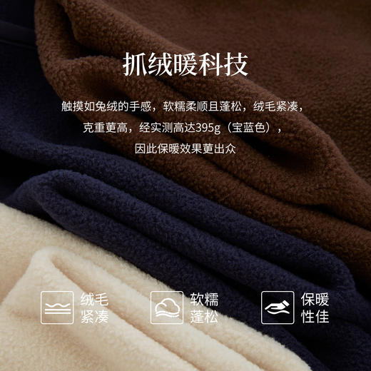 【周四狂欢价】熙世界户外运动风摇粒绒外套女秋冬季冲锋衣内胆保暖立领抓绒上衣 商品图3