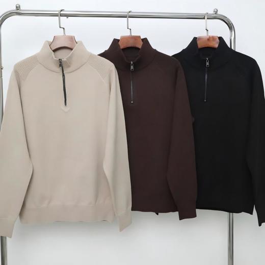 杰*亚同款 SUSX老钱气质半高领拉链针织衫S0232991（下单3-7天发货） 商品图3