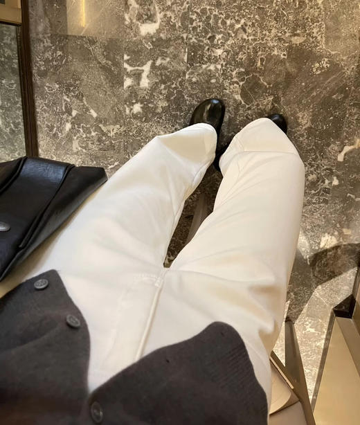 8111301 之禾白加绒阔腿裤牛仔裤 商品图1