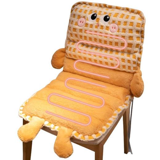 【冬季坐垫屁垫】办公室久坐椅子靠垫靠背一体 学生赠加热垫子宿舍座椅  商品图4