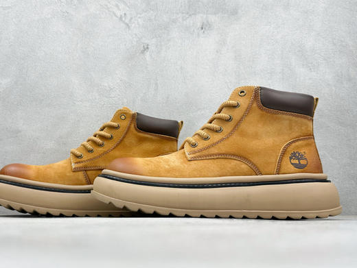 添柏岚真皮固特异大底马丁靴大黄靴 商品图2