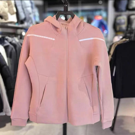 【S/M断码】安踏针织连帽运动外套女2025秋季新款综训开衫休闲帽衫162417712【库存有限，如无货将做退款，介意慎拍!】 商品图0