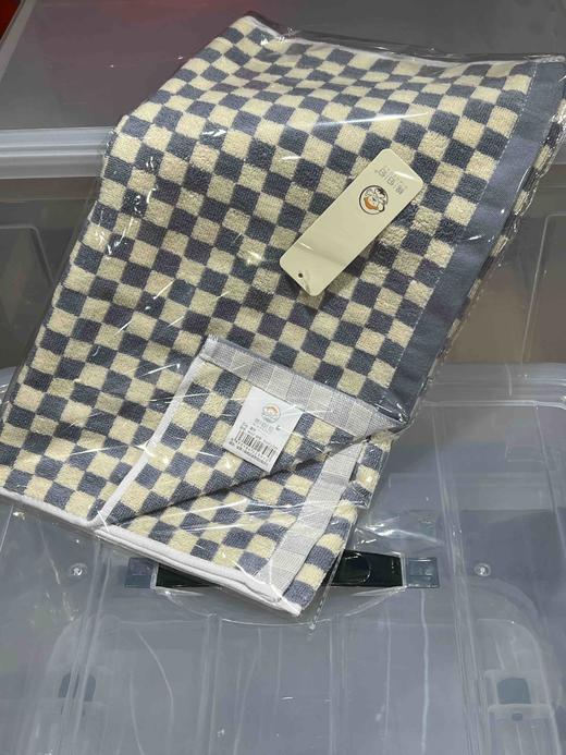 棉伯伯9937小格子浴巾 商品图0