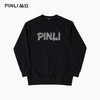 PINLI品立2025秋季新款男士宽松字母压胶圆领长袖套头卫衣上衣潮BG253109012 商品缩略图3