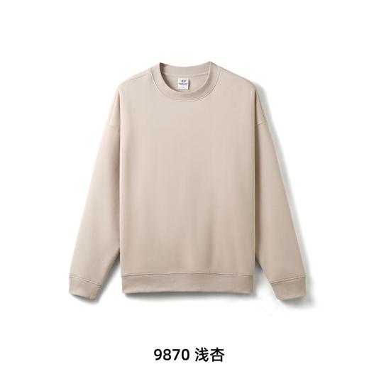 D111337冬季复古羔级感内里加绒圆领卫衣男女同款 商品图7