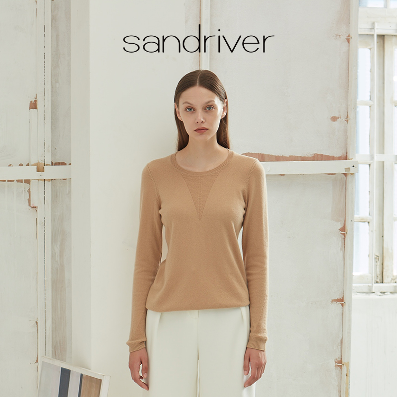 疗愈羊绒| 秋冬 圆领羊绒女套衫  DSF13W008N