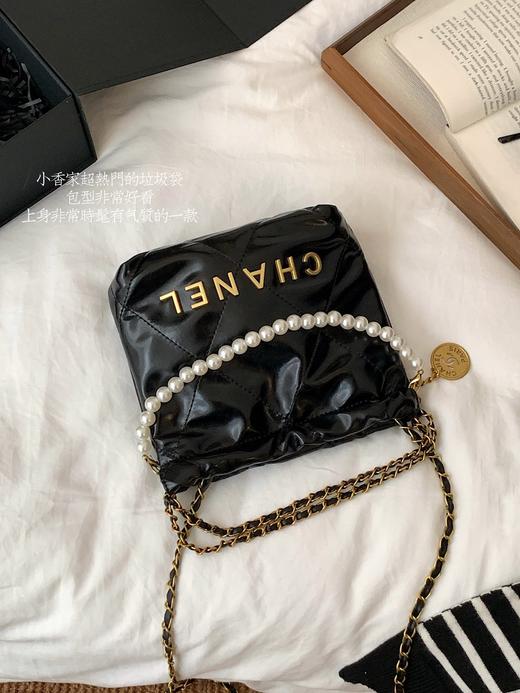 D111345缩小版22Bag俏皮可爱迷你珍珠垃圾袋包 商品图3